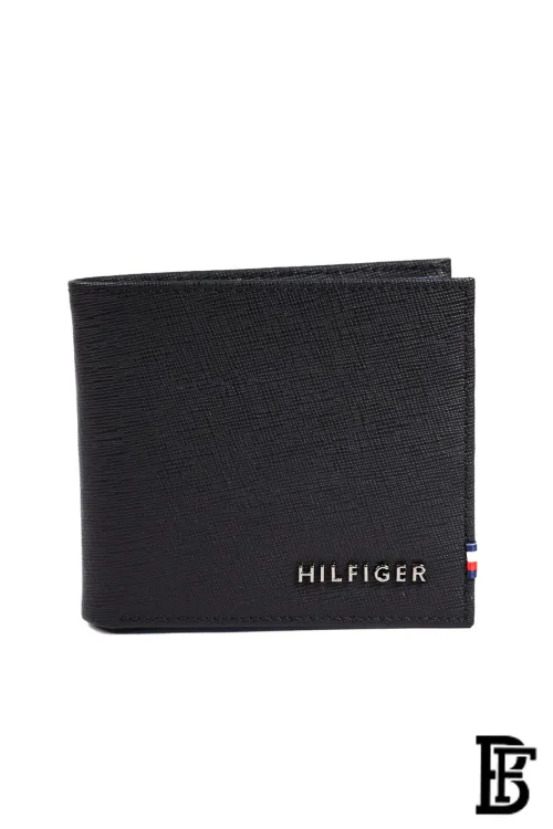 Tommy Hilfiger Leather Wallet for Men Black .Classic