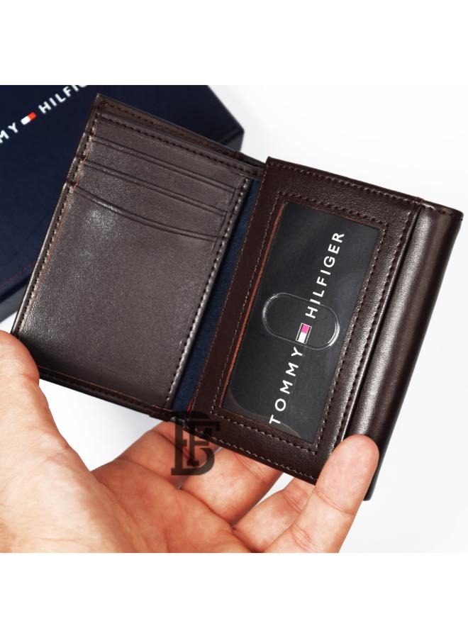 Tommy Hilfiger Leather Wallet for Men Brown - Image 3