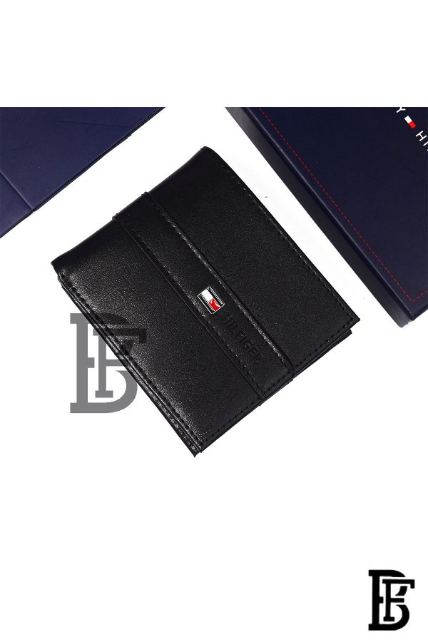 TOMMY SINGLE WALLET W FLAT/Black