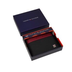 Tommy Hilfiger Leather Wallet for Men BLACK