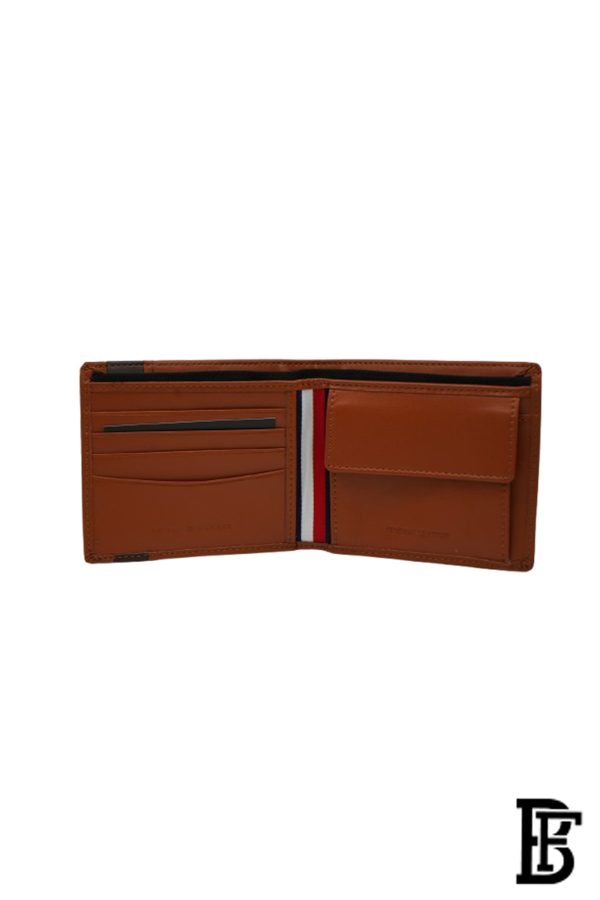 Tommy Hilfiger Men Leather Global Coin Wallet  Brown - Image 9