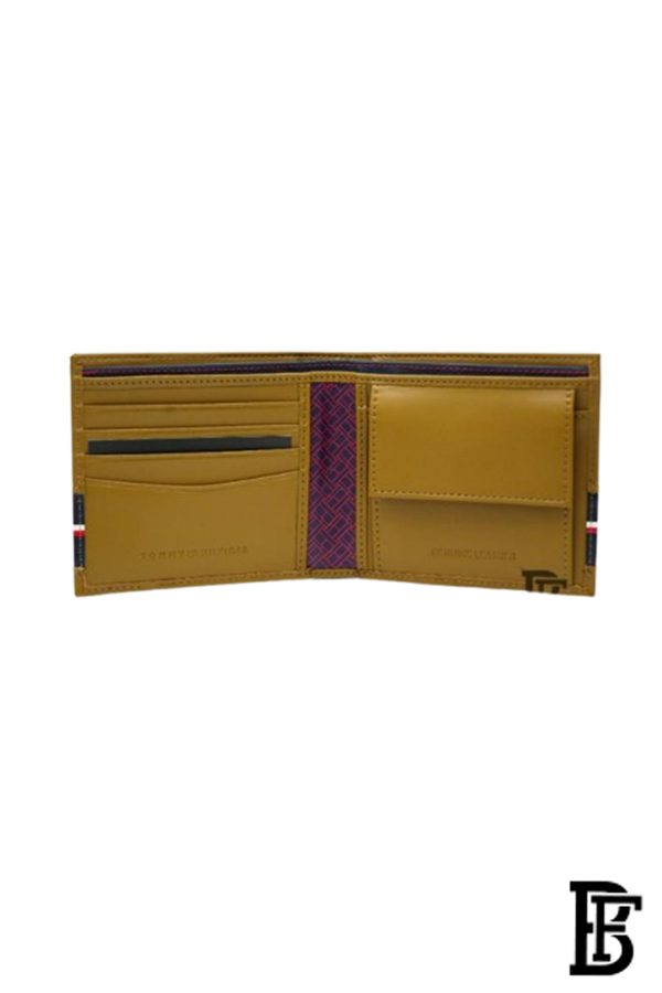 Tommy Hilfiger Rewey Men Leather Global Coin Wallet Olive - Image 4