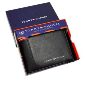 Leather Coin And Credit Card Wallet BLACK- LEATHER