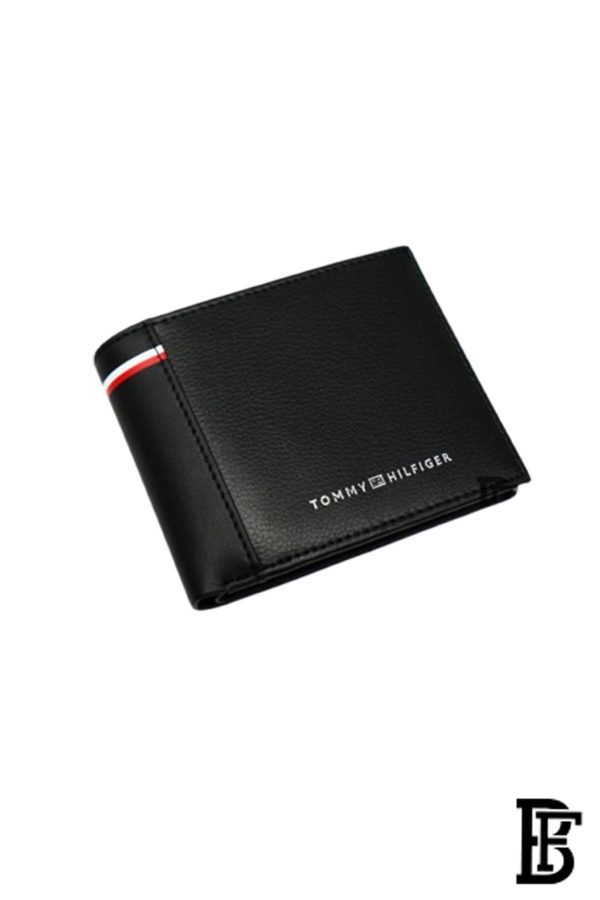 Leather Coin And Credit Card Wallet BLACK- LEATHER - Image 3