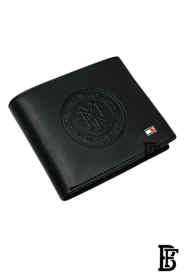 Leather Coin And Credit Card Wallet BLACK- LEATHER - Image 2