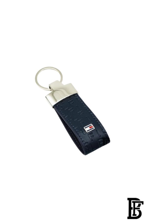 Tommy Hilfiger Salto Men Leather Gift Set of Wallet+Card Case+Keyfob blue/blue+blue/blue - Image 3
