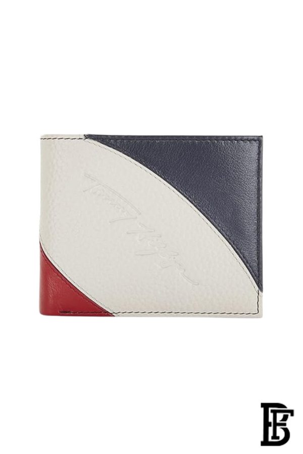 Tommy Hilfiger Red, White & Blue Leather Mens Wallet-wallet00123