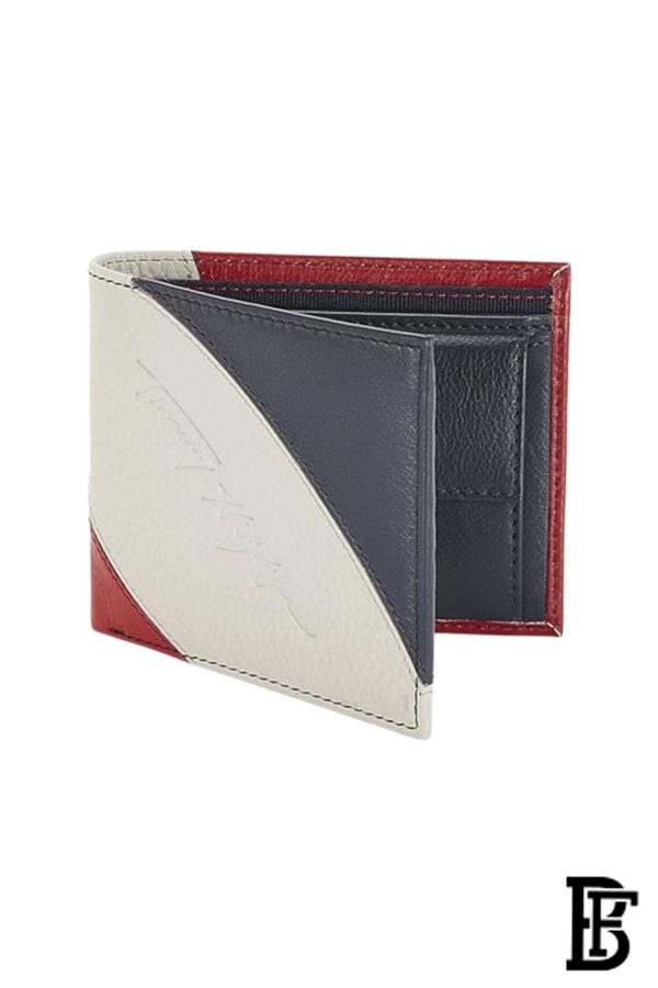 Tommy Hilfiger Red, White & Blue Leather Mens Wallet-wallet00123 - Image 2