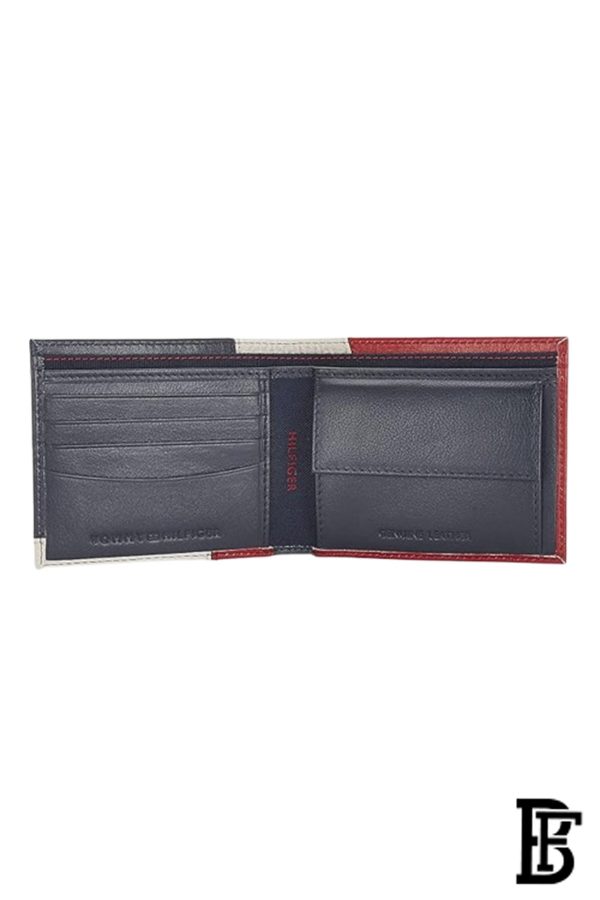 Tommy Hilfiger Red, White & Blue Leather Mens Wallet-wallet00123 - Image 5