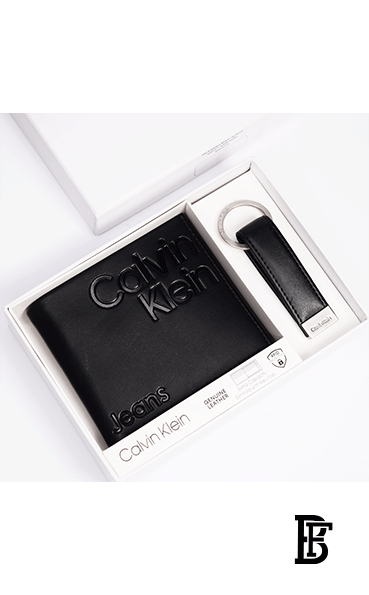 Calvin Klein wallet and keychain for men