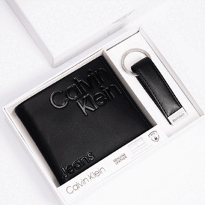Calvin Klein wallet and keychain for men