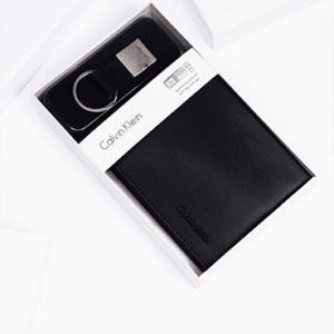 Calvin Klein wallet and keychain for men