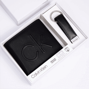 Calvin Klein wallet and keychain for men