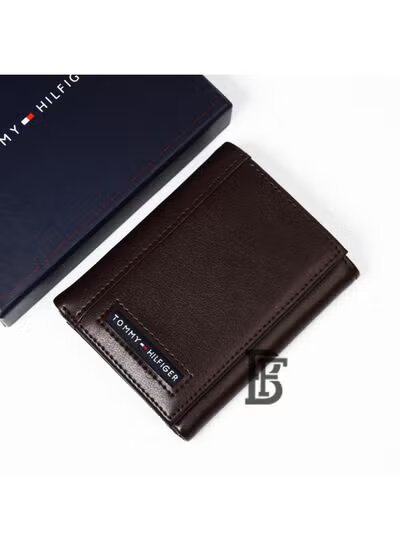 Tommy Hilfiger Leather Wallet for Men Brown
