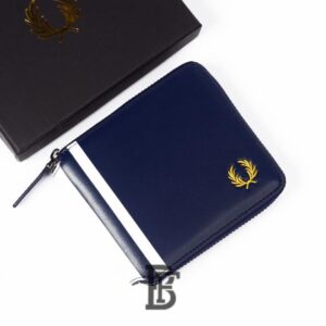 Fred Perry Leather Wallet for Men, Blue