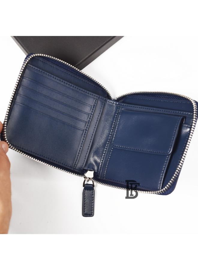 Fred Perry Leather Wallet for Men, Blue - Image 3