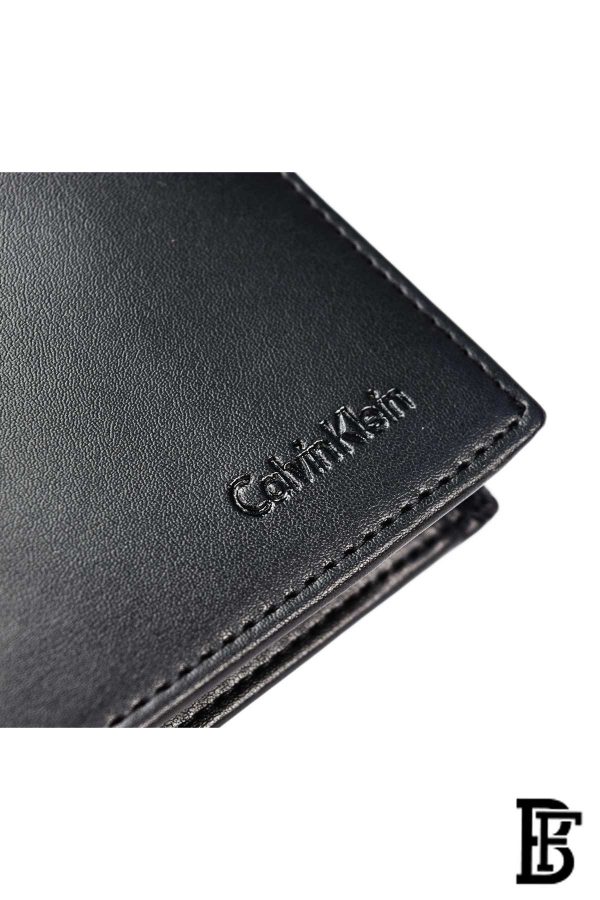 Calvin Klein Mens RFID Leather Trifold Wallet, Black - Image 3