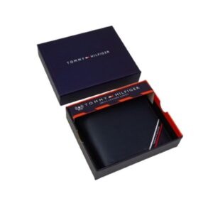Tommy Hilfiger Niger Mens Leather Global Coin Wallet Navy blue