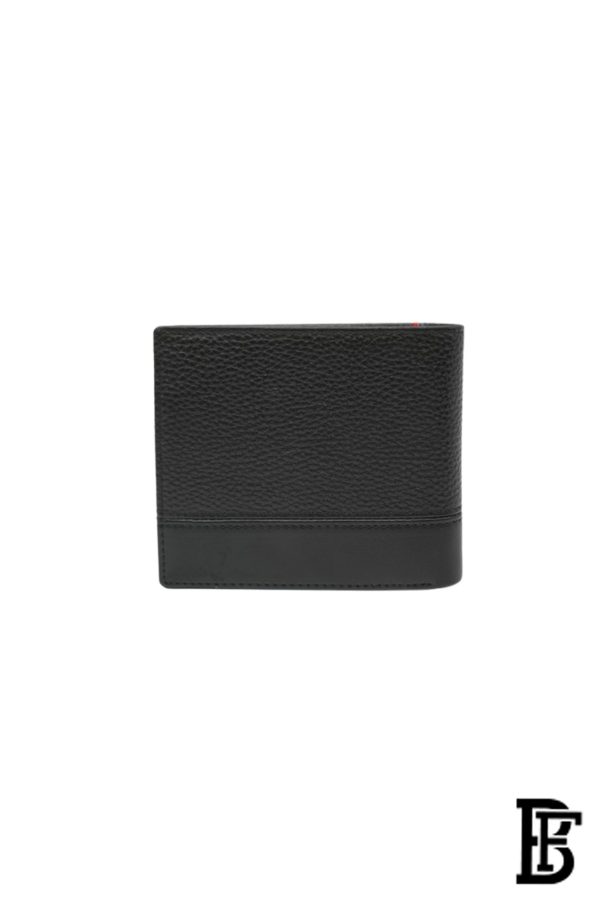 Tommy Hilfiger Wallet is a one to face solid style covered in light/black leather - Image 3