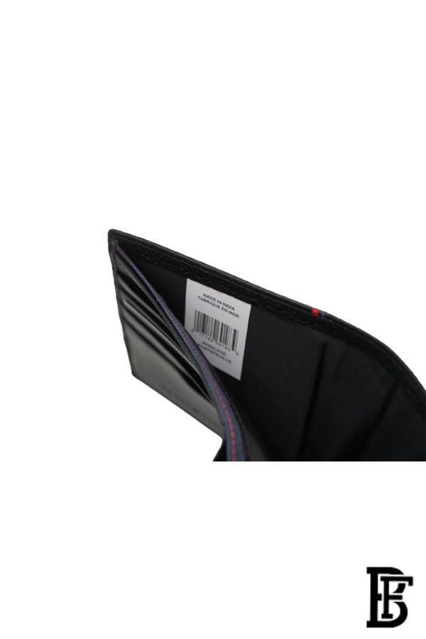 Tommy Hilfiger Wallet is a one to face solid style covered in light/black leather - Image 8