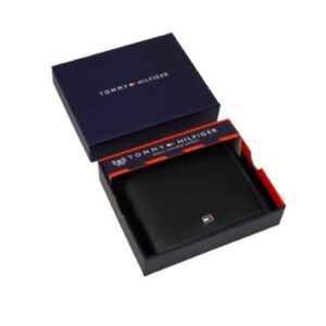 Tommy Hilfiger Bifold Wallet for Men, , Black