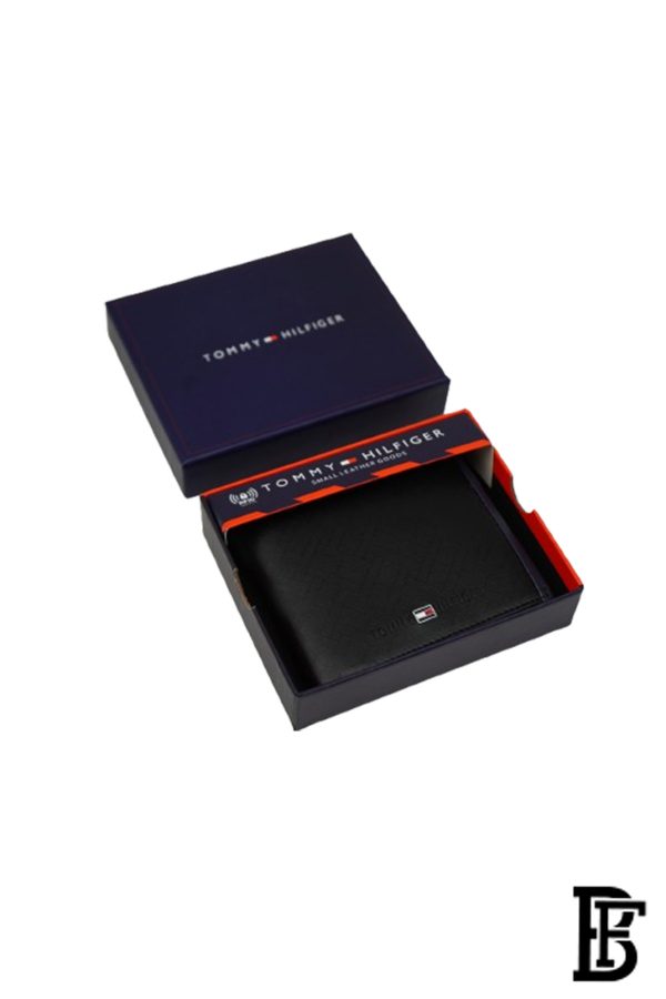 Tommy Hilfiger Bifold Wallet for Men, , Black