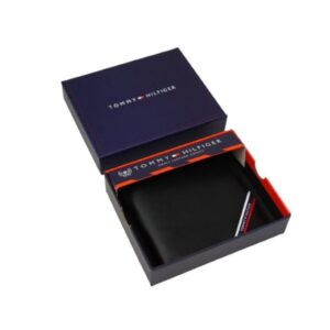 Leather Coin And Credit Card Wallet BLACK- LEATHER