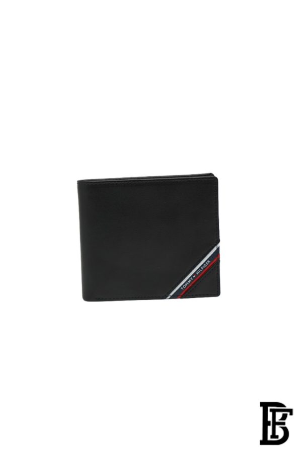 Leather Coin And Credit Card Wallet BLACK- LEATHER - Image 2