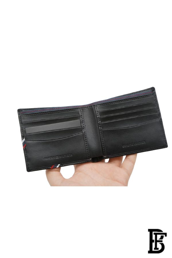 Leather Coin And Credit Card Wallet BLACK- LEATHER - Image 7