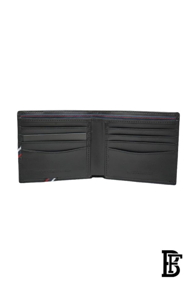 Leather Coin And Credit Card Wallet BLACK- LEATHER - Image 8