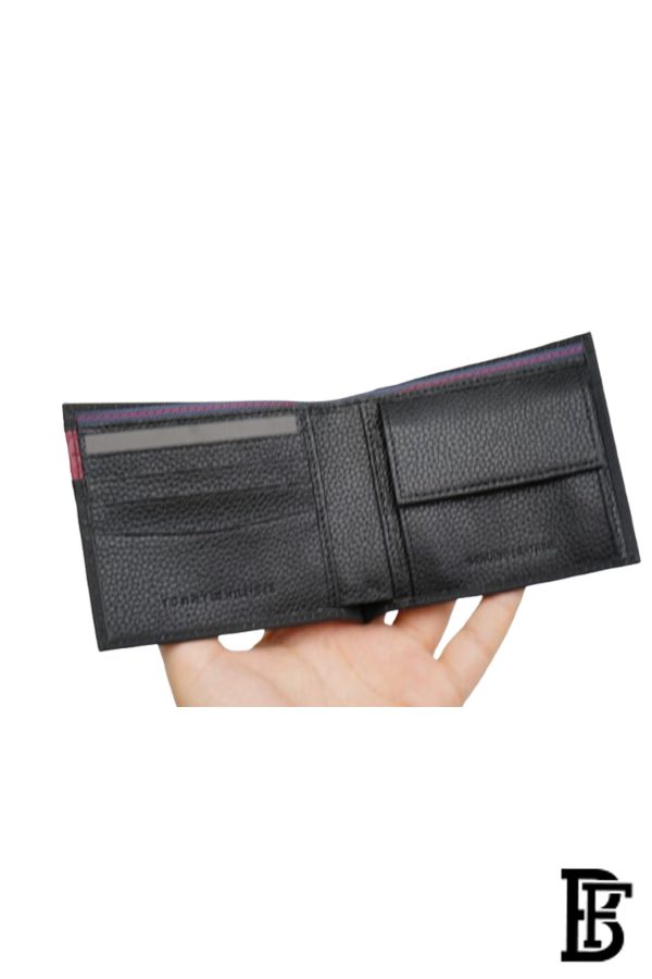 Tommy Hilfiger Leather Wallet for Men BLACK - Image 7