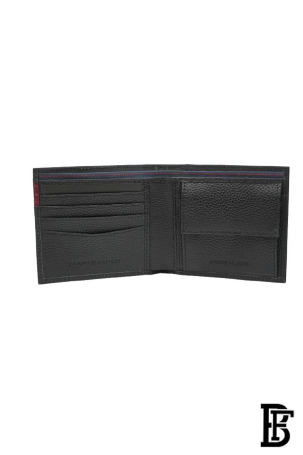 Tommy Hilfiger Leather Wallet for Men BLACK - Image 9
