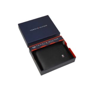 Leather Coin And Credit Card Wallet BLACK- LEATHER