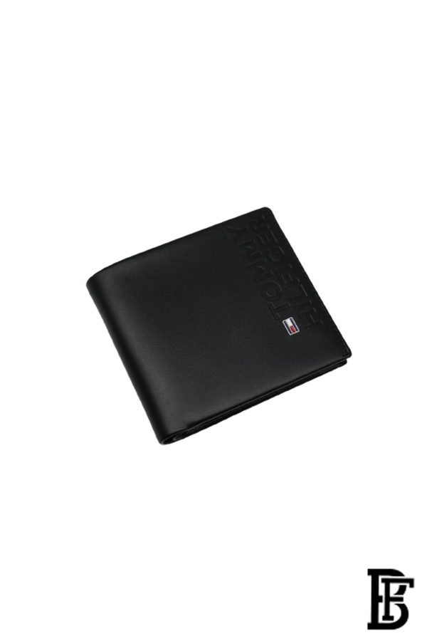 Leather Coin And Credit Card Wallet BLACK- LEATHER - Image 4