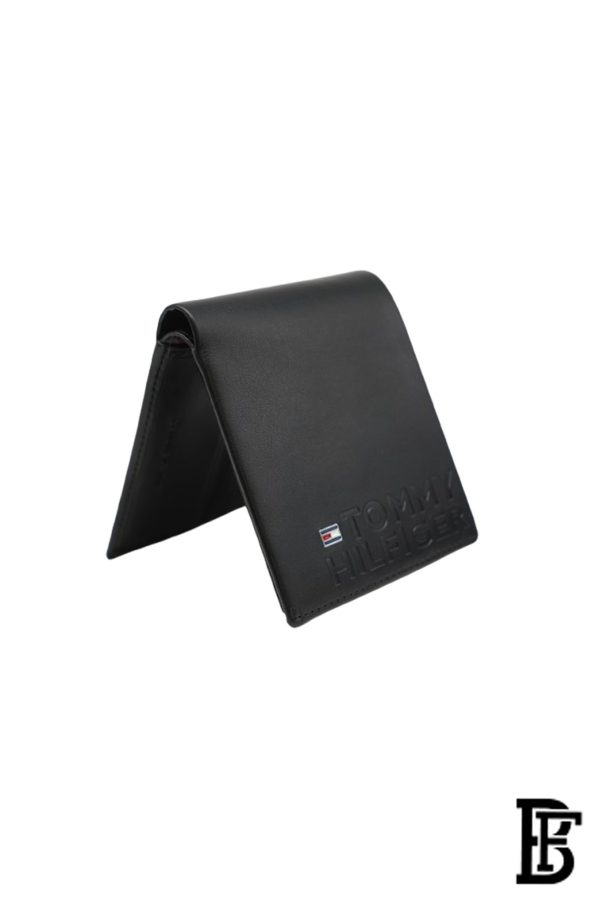 Leather Coin And Credit Card Wallet BLACK- LEATHER - Image 5