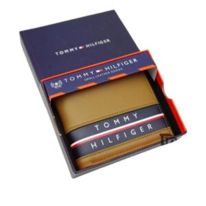 Tommy Hilfiger Rewey Men Leather Global Coin Wallet  Olive