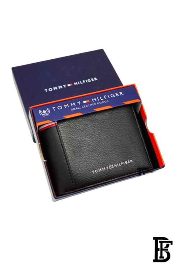 Leather Coin And Credit Card Wallet BLACK- LEATHER