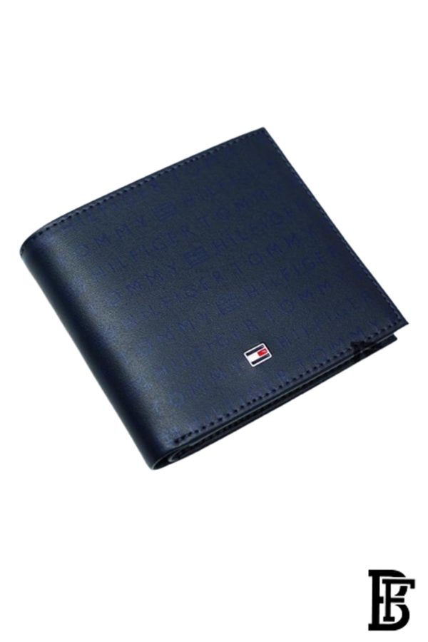 Tommy Hilfiger Niger Mens Leather Global Coin Wallet Navy - Image 2