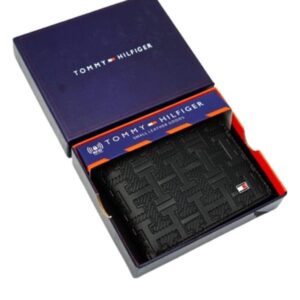 Leather Coin And Credit Card Wallet BLACK- LEATHER