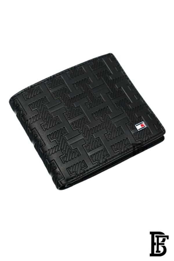 Leather Coin And Credit Card Wallet BLACK- LEATHER - Image 2