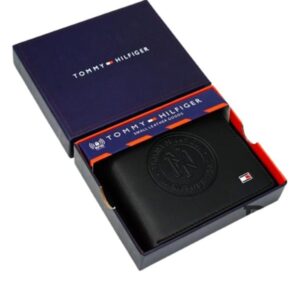 Leather Coin And Credit Card Wallet BLACK- LEATHER