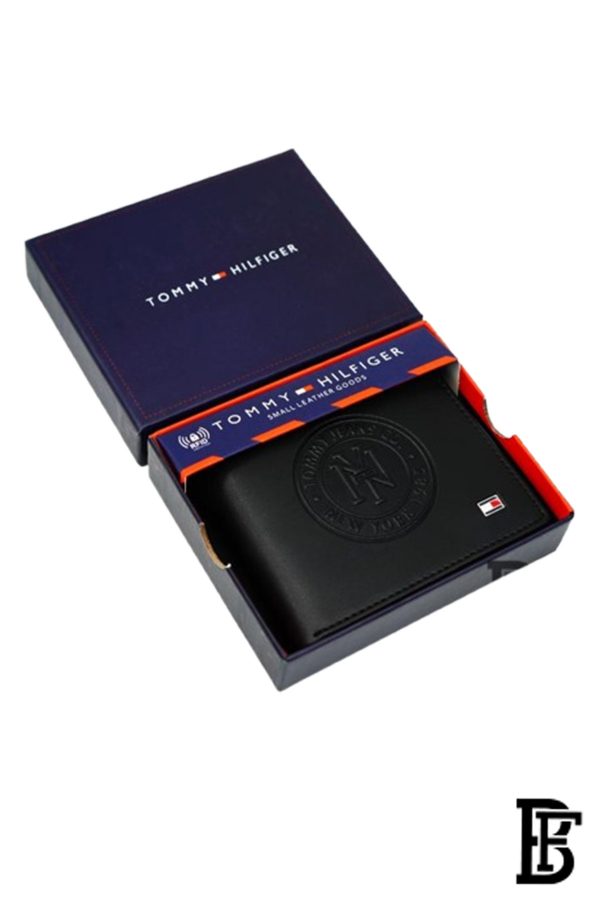 Leather Coin And Credit Card Wallet BLACK- LEATHER