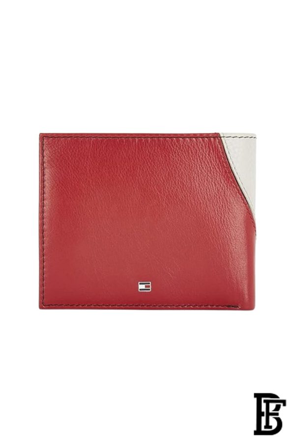 Tommy Hilfiger Red, White & Blue Leather Mens Wallet-wallet00123 - Image 3