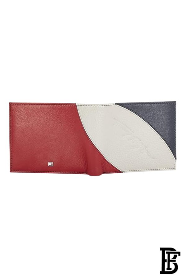 Tommy Hilfiger Red, White & Blue Leather Mens Wallet-wallet00123 - Image 4