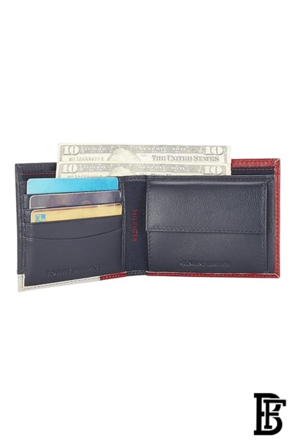 Tommy Hilfiger Red, White & Blue Leather Mens Wallet-wallet00123 - Image 6